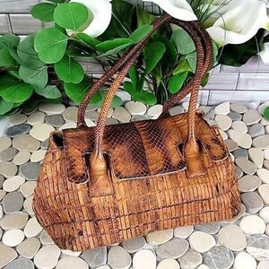 Vintage Tosca Blu python leather purse